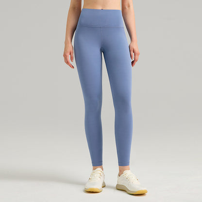 Womens High-Waist Butt-Lifting Fleece-Lined Nude-Feel Sports Tight Yoga Pants