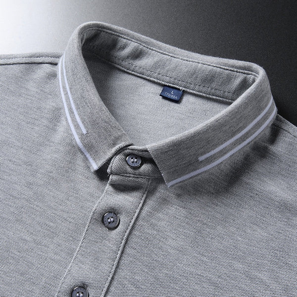 Anti-wrinkle Breathable Turn-down Collar Solid-color Shirt