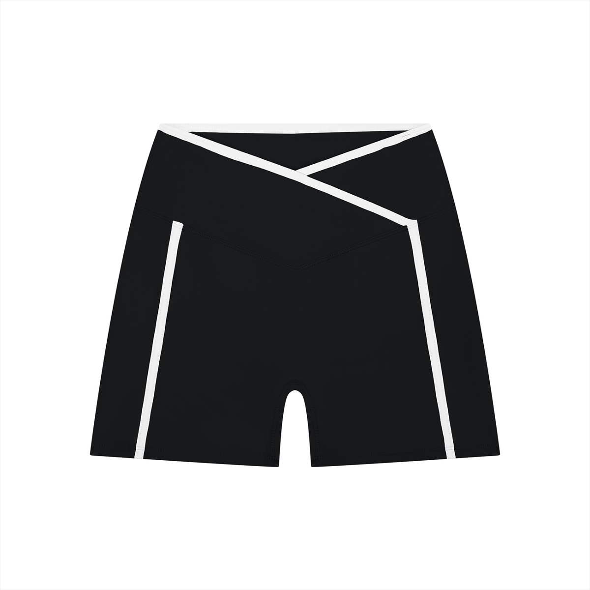 Women's High Rise Color Block Yoga Shorts 220GSM