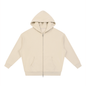 Waran Unisex Loose Solid Full Zip Hoodie