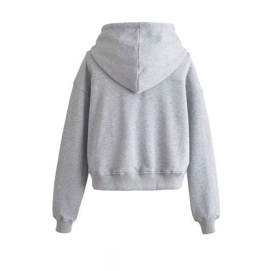 Starry Rhinestone Women's Sweater