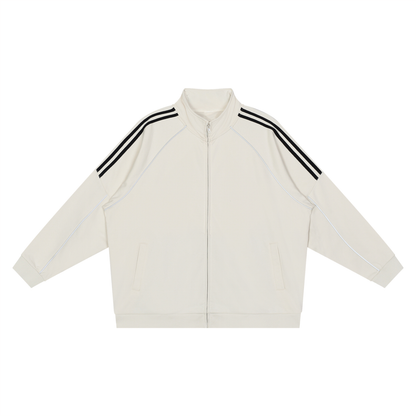 Waran Reflection Striped Raglan Sleeve Jacket 365GSM