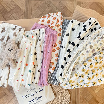 Children's Double-Layer Gauze Breathable Trousers