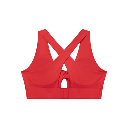 Women's Twist Front V-Neck Sports Bra