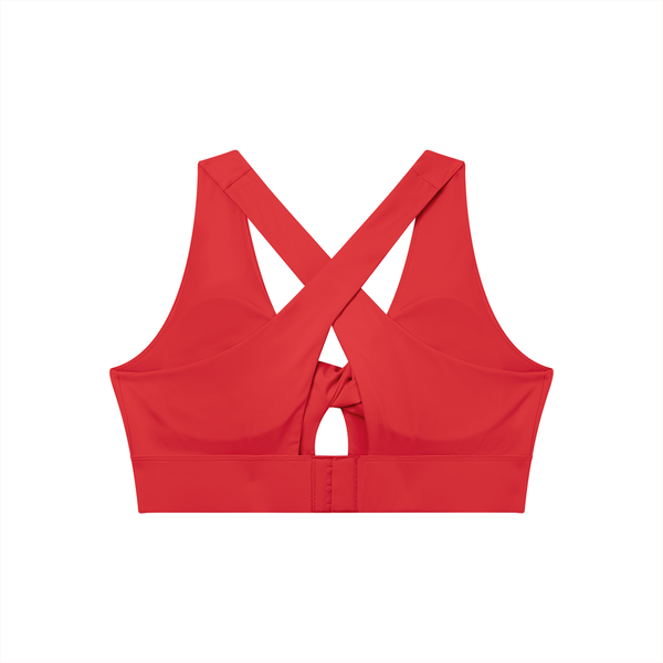 Women's Twist Front V-Neck Sports Bra