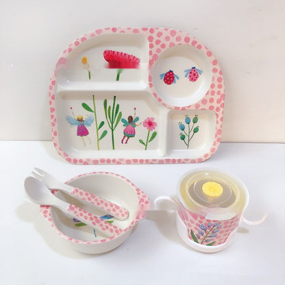Bamboo Compartment Dinner Plate set
