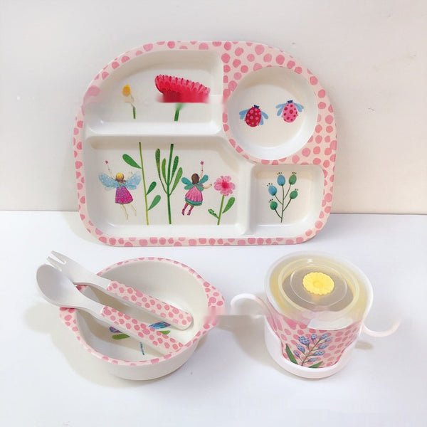 Bamboo Compartment Dinner Plate set