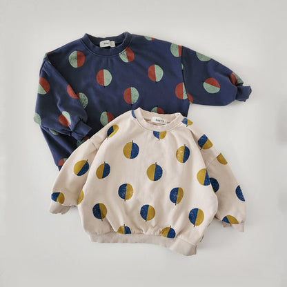 Balloon Print Sweatshirt Jogger Pants