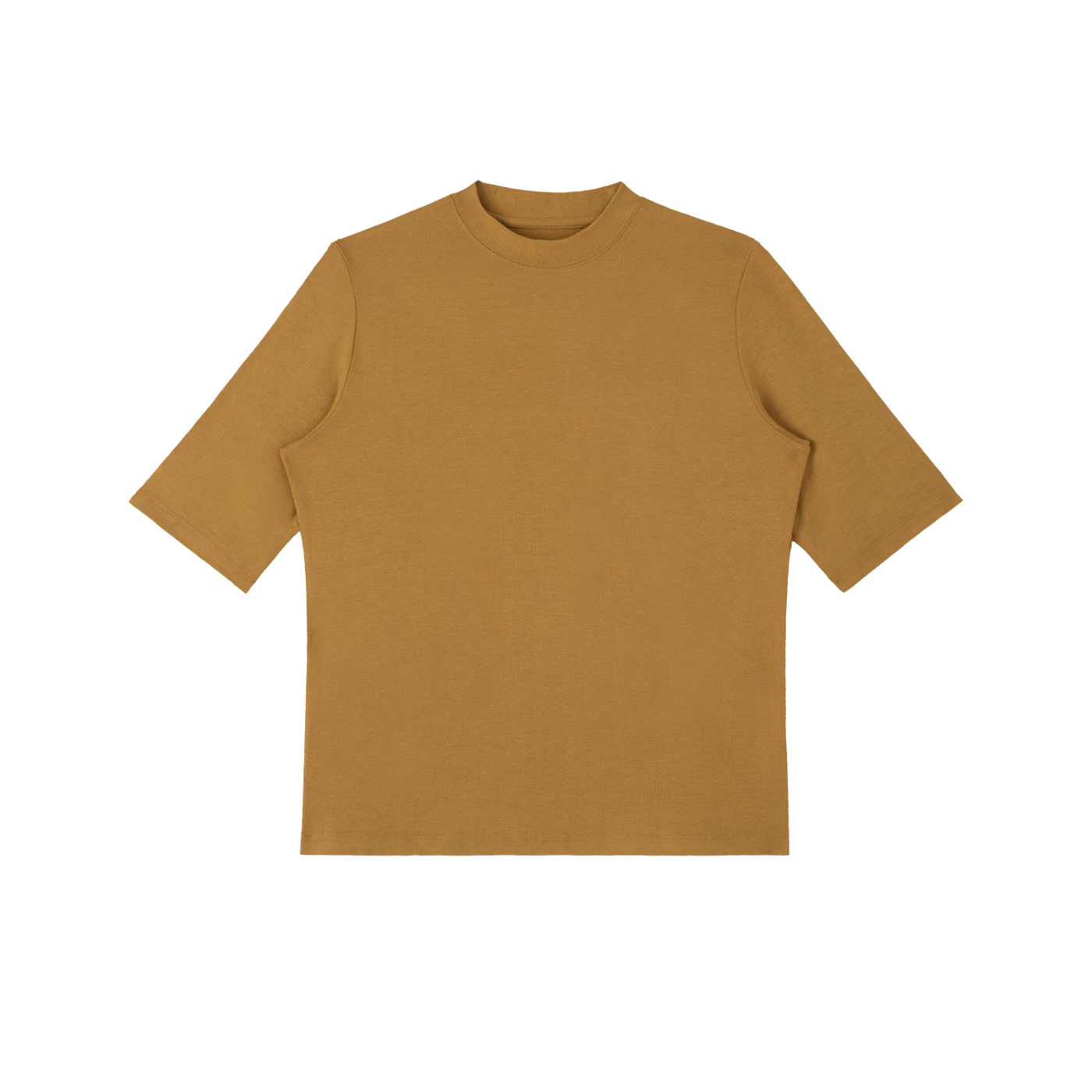 Womens Mock Neck Short Sleeve T-Shirt