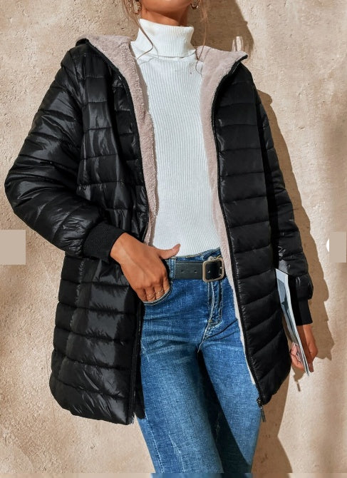 Aveloria Modichic Fleece Hooded Padded Coat