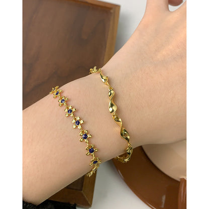 Flower Drip Glazed Bracelet