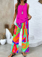 Womens Sleeveless Vest And Pants suits