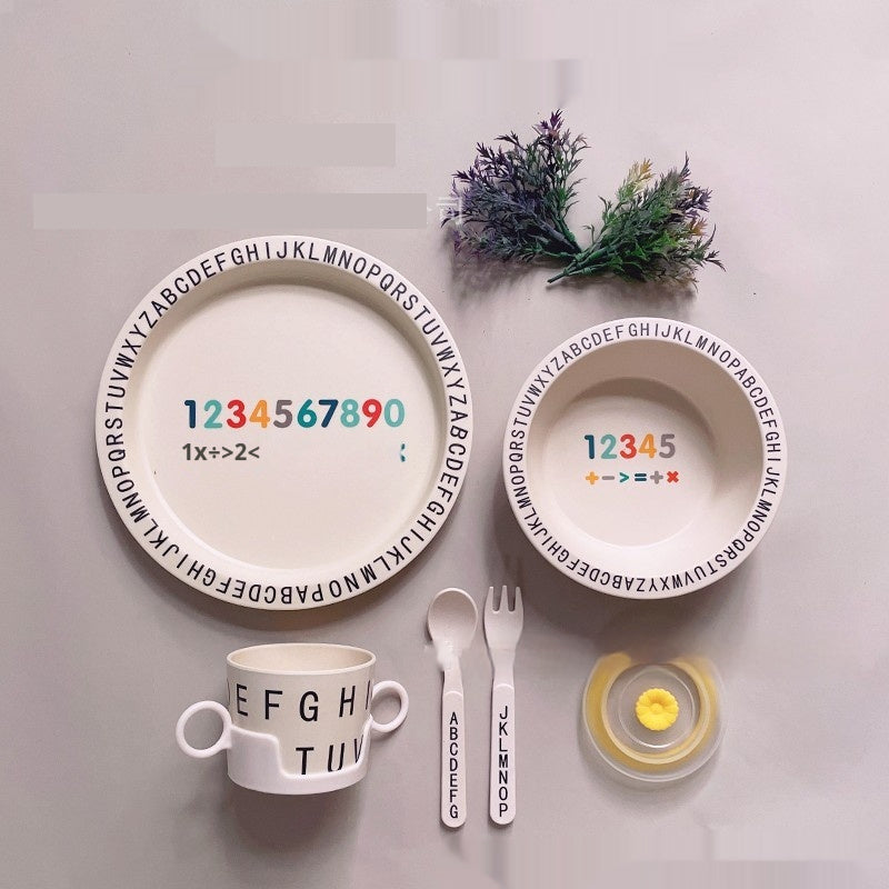 Bamboo Compartment Dinner Plate set