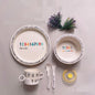 Bamboo Compartment Dinner Plate set