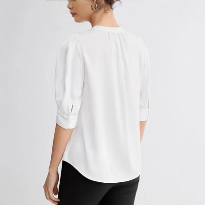 V-neck Half-sleeve Shirt