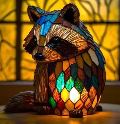3D Colored Animal Light Desk Lamp Animal Series Decorative Night Light Animal Elephant Owl Cat Vintage Table Lamp Home Decoration