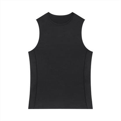 Men's Slim-Fit Topstitch Tank Top 180GSM
