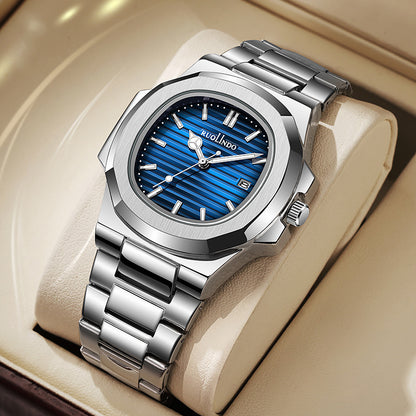 RUOLINDO Stainless Steel Luminous Men's Watch