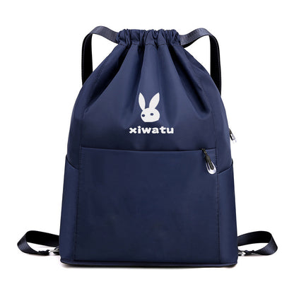 Drawstring Portable Folding Backpack