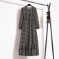 Womens Long-Sleeve Crew-Neck Base-Layer Waist-Cinching Slimming Dress