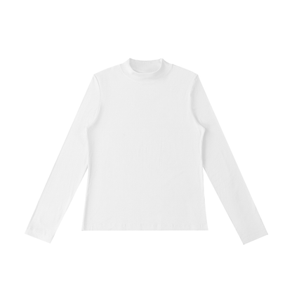Mock Neck Long Sleeve T-Shirt