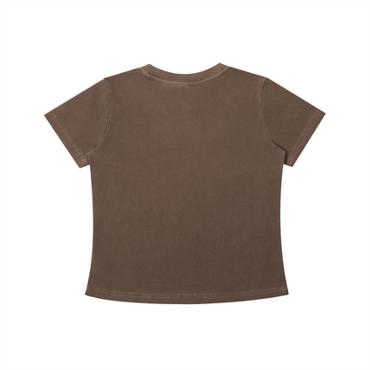 Womens Vintage Wash Slim Fit T-shirt