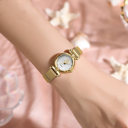Women's Trendy Quartz Watch With Mesh Chain