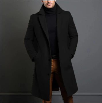 Mens Woolen Trench Coat