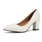 Women's Chunky Heel Pointed Work Shoes