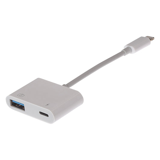 Lightning to USB-A Adapter with Charging Port - Maplin