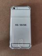 Soft TPU Clear Case With Card Slot - For iPhone 5 / 5s / SE