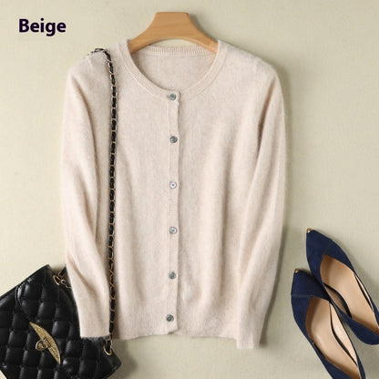 Mink Fur Cardigan Sweater Coat