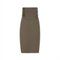 Dyed Washed Straight Hip-Hugging Slim Maxi Skirt