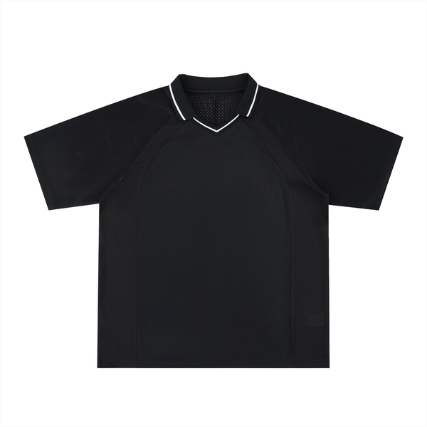 Striped V-Neck Soccer Jersey