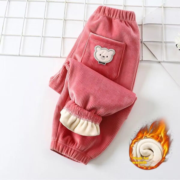 Kids Corduroy Casual Pants