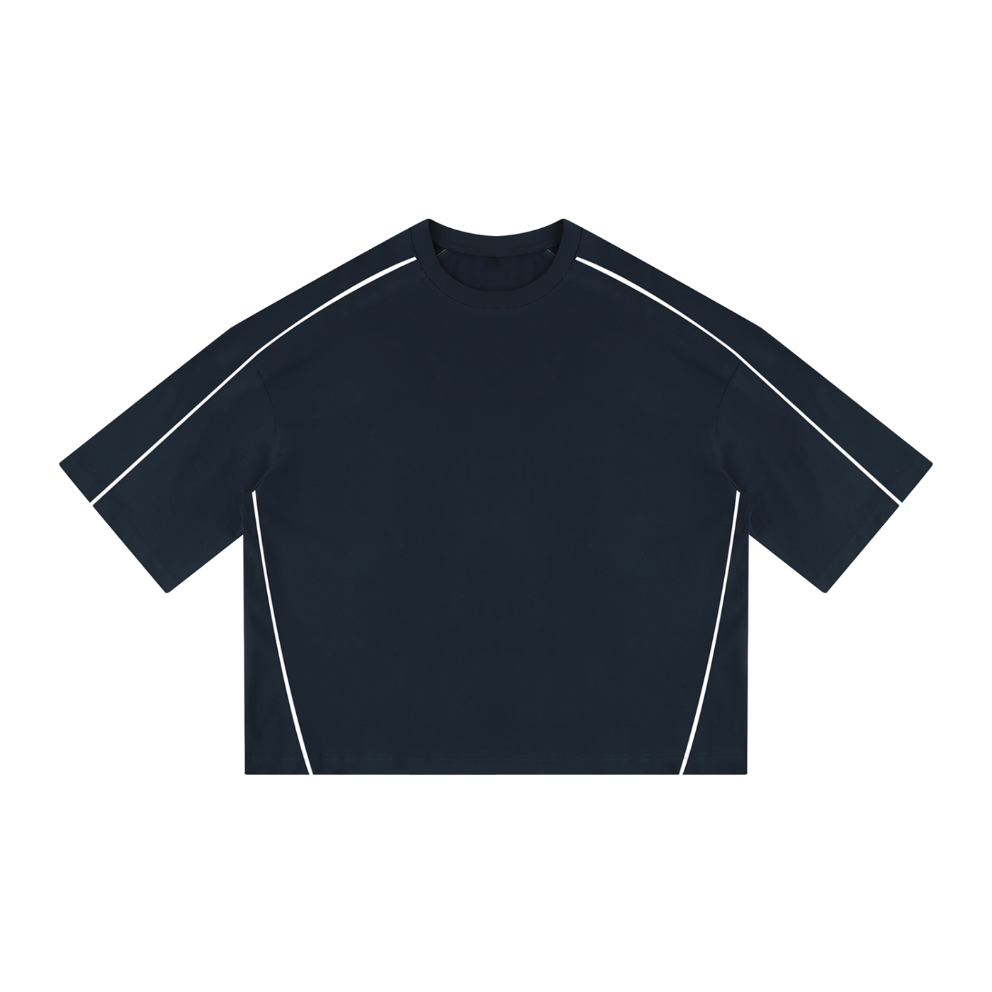 Unisex Heavyweight Boxy Piping T-Shirt