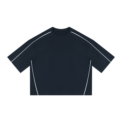 Unisex Heavyweight Boxy Piping T-Shirt