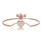 Rose Gold Plated Friendship Bracelets Created with Zircondia® Crystals