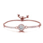 Rose Gold Plated Friendship Bracelets Created with Zircondia® Crystals