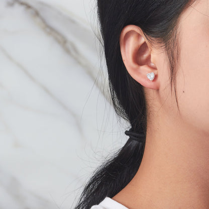 3 Pairs of Sterling Silver Shaped Earrings Created with Zircondia® Crystals