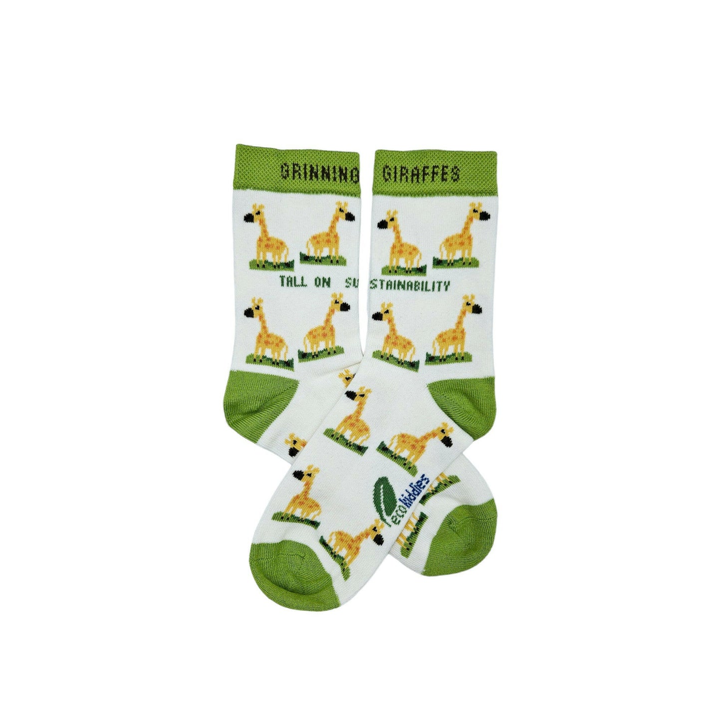 GRINNING GIRAFFE ORGANIC COTTON KIDS SOCKS
