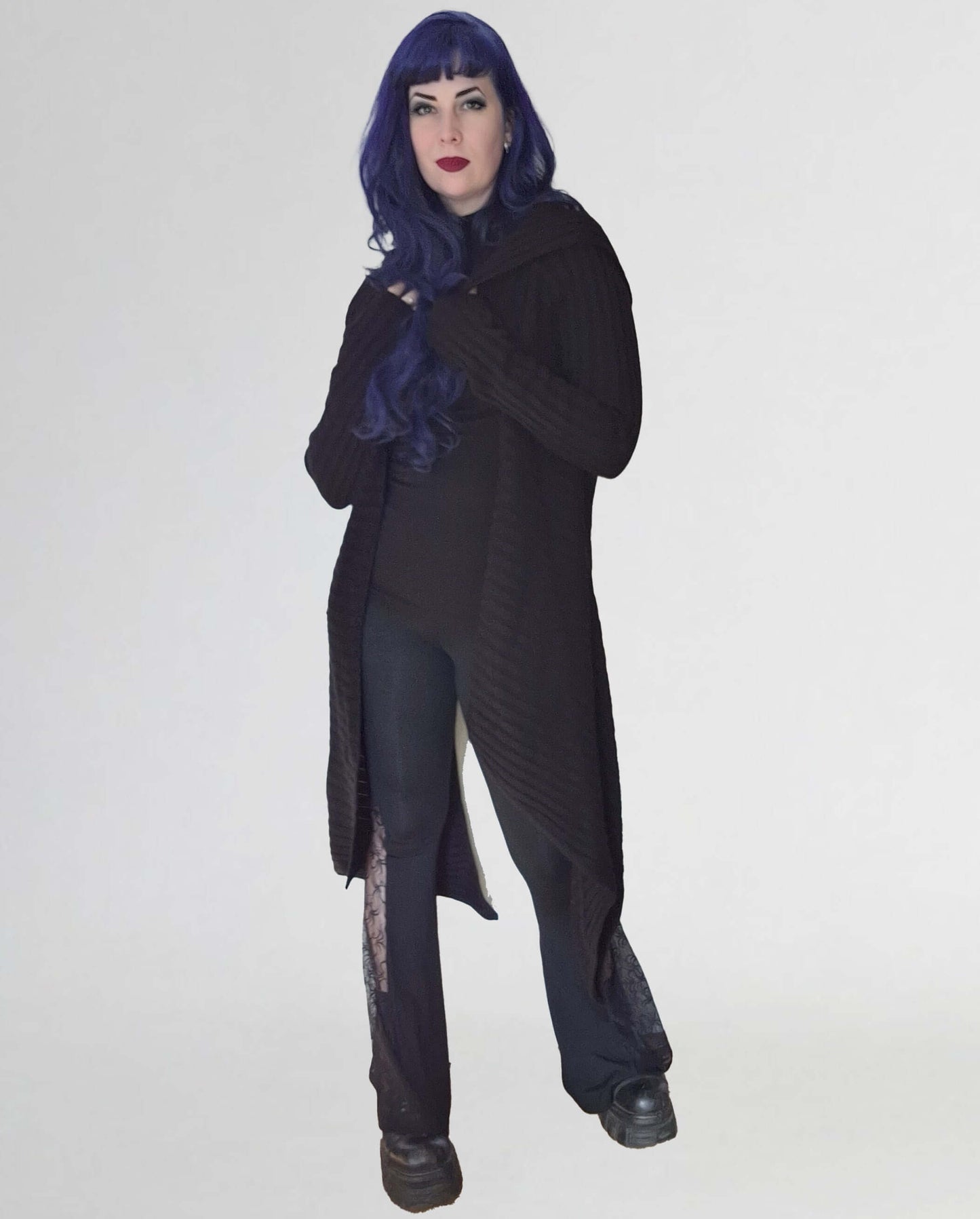 Gilet drapé à capuche Sabrina côtelé Necessary Evil