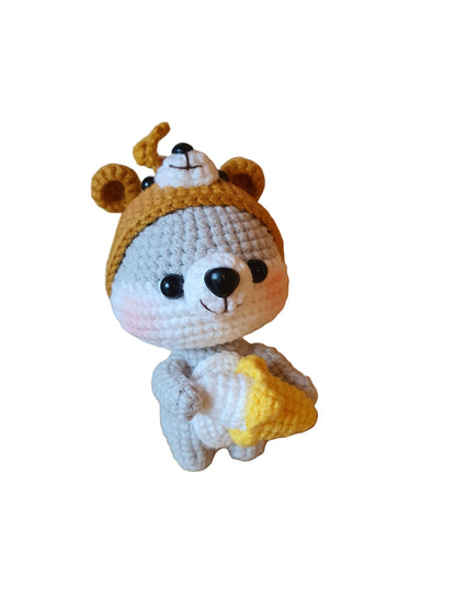 Dress-Up Shiba – Handmade Crochet Shiba Keychain & Cute Gift