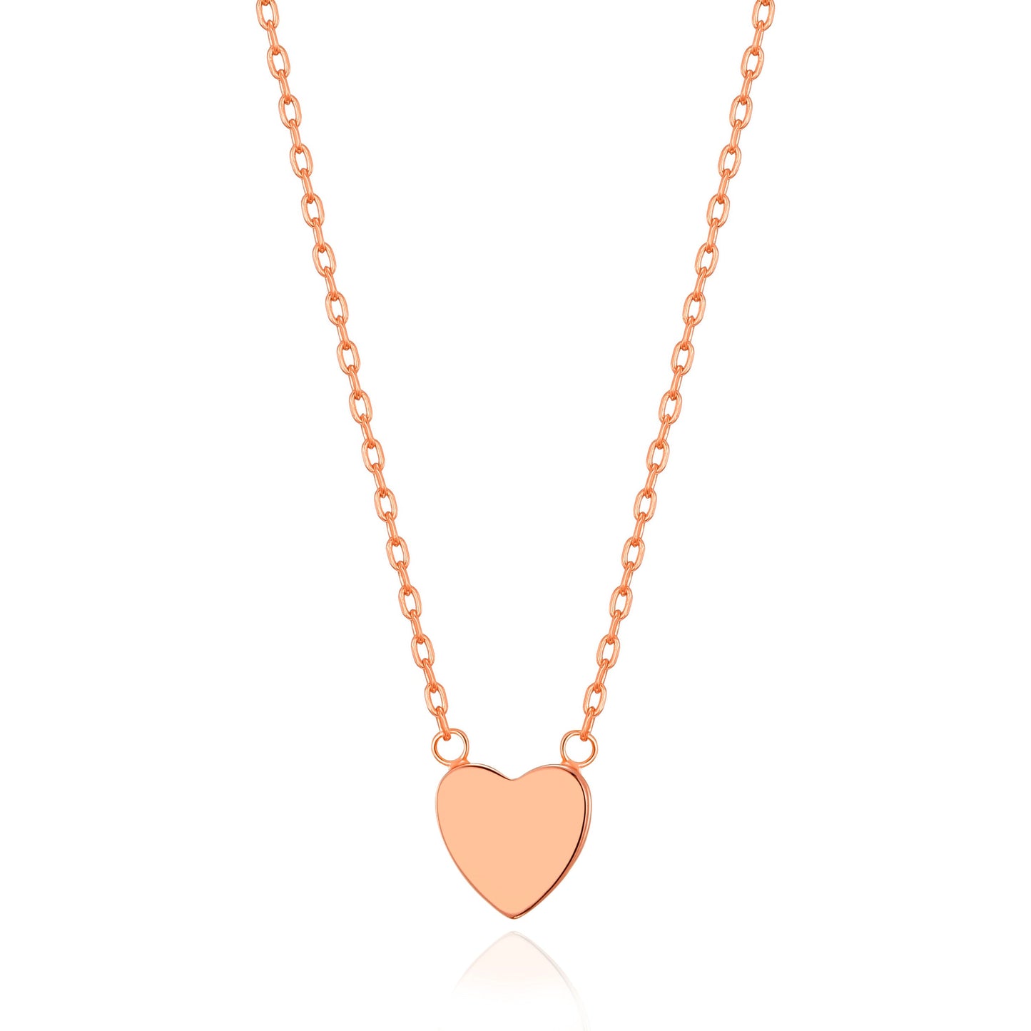 Rose Gold Plated Heart Necklace with Quote Card
