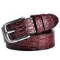 Men's Genuine Leather Crocodile Pattern Belts