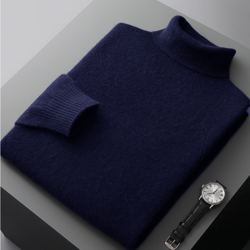 Pull homme à col montant