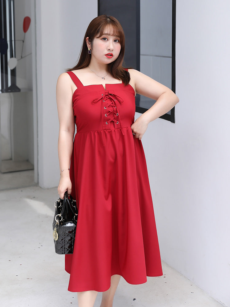 Oversized suspender dress