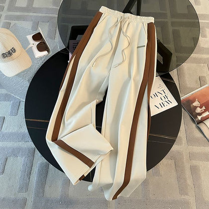 Sweatshirt Jacket with Wide Leg Pants Two-Piece Outfit