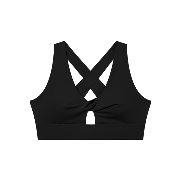 Women's Twist Front V-Neck Sports Bra