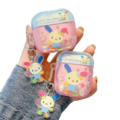 Cute Flower Bunny Earphone Case, Compatible with AirPods 4/3 and 2 Pro,